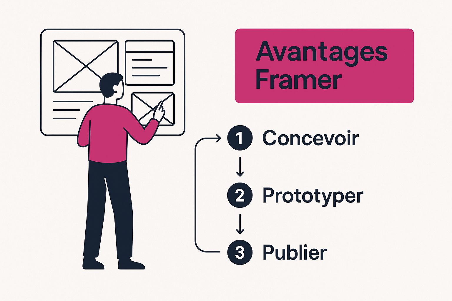 Infographic about Refondre son site avec Framer