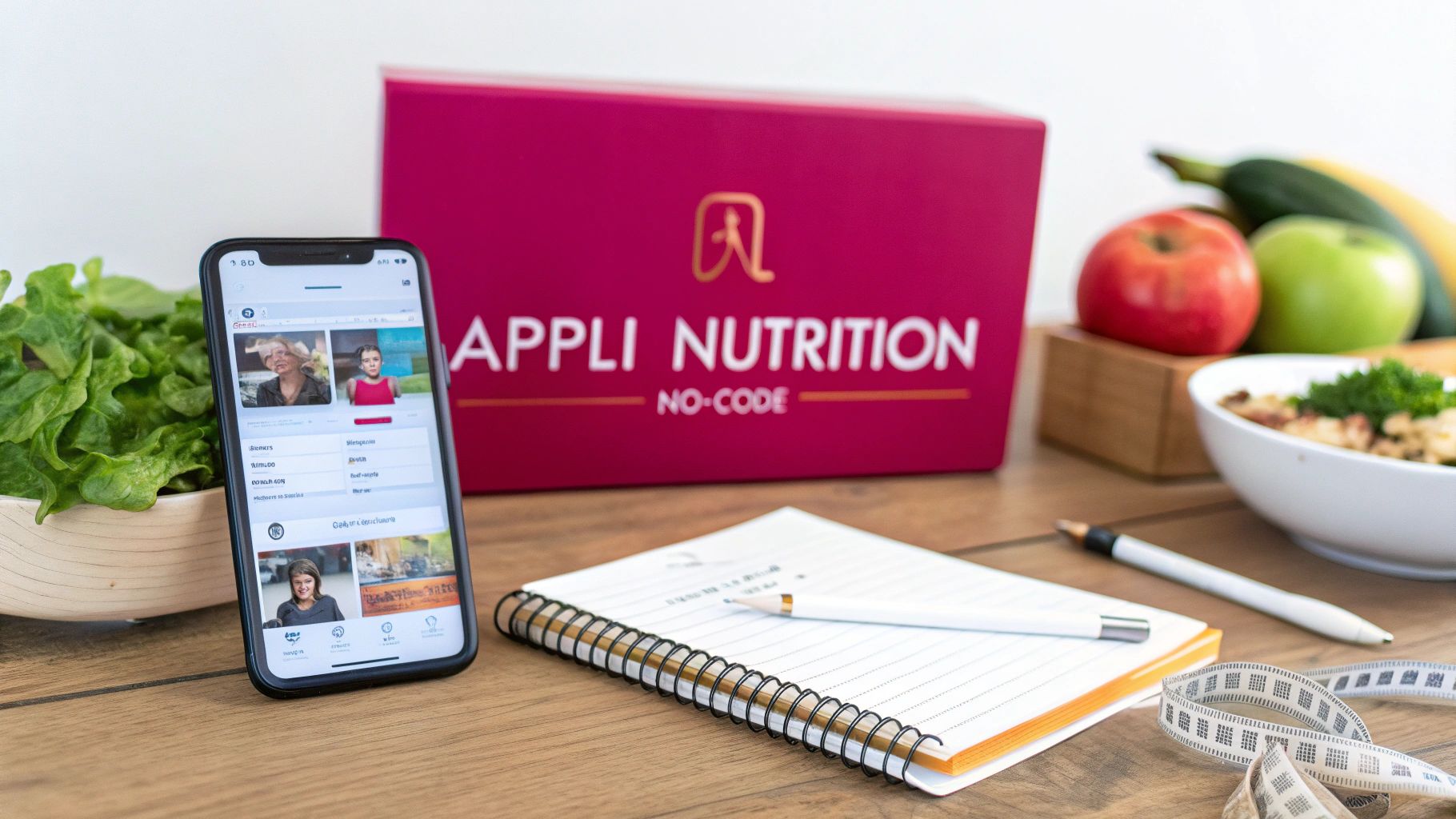 Lancez une appli mobile de coaching nutritionnel sans coder facilement