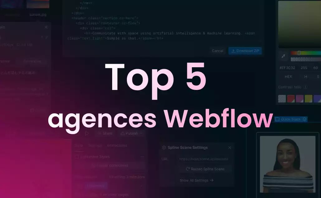 Top 5 des Meilleures Agences Webflow en 2024