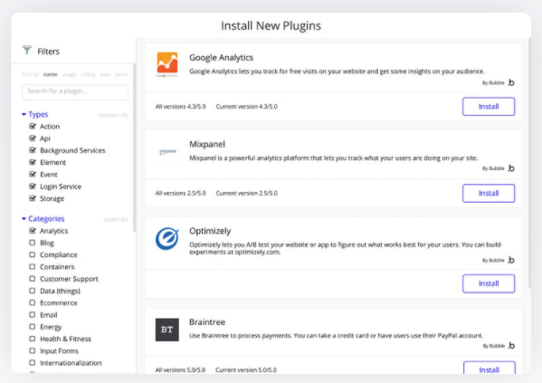 Bubble.io : Data tracking