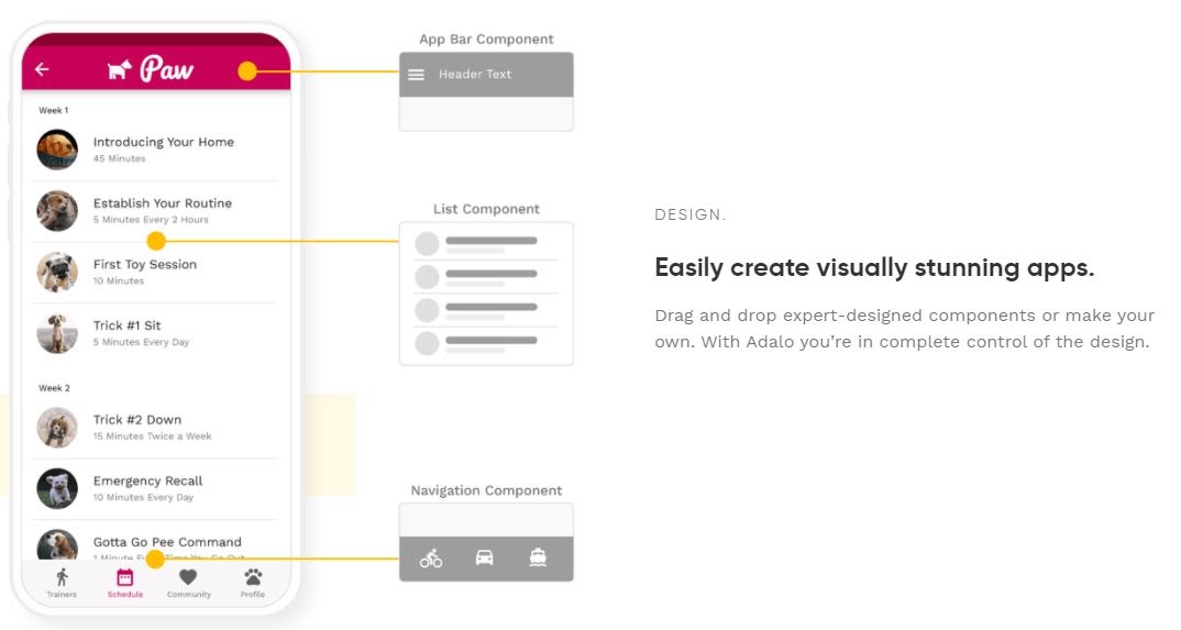 Adalo : Easily create visully apps