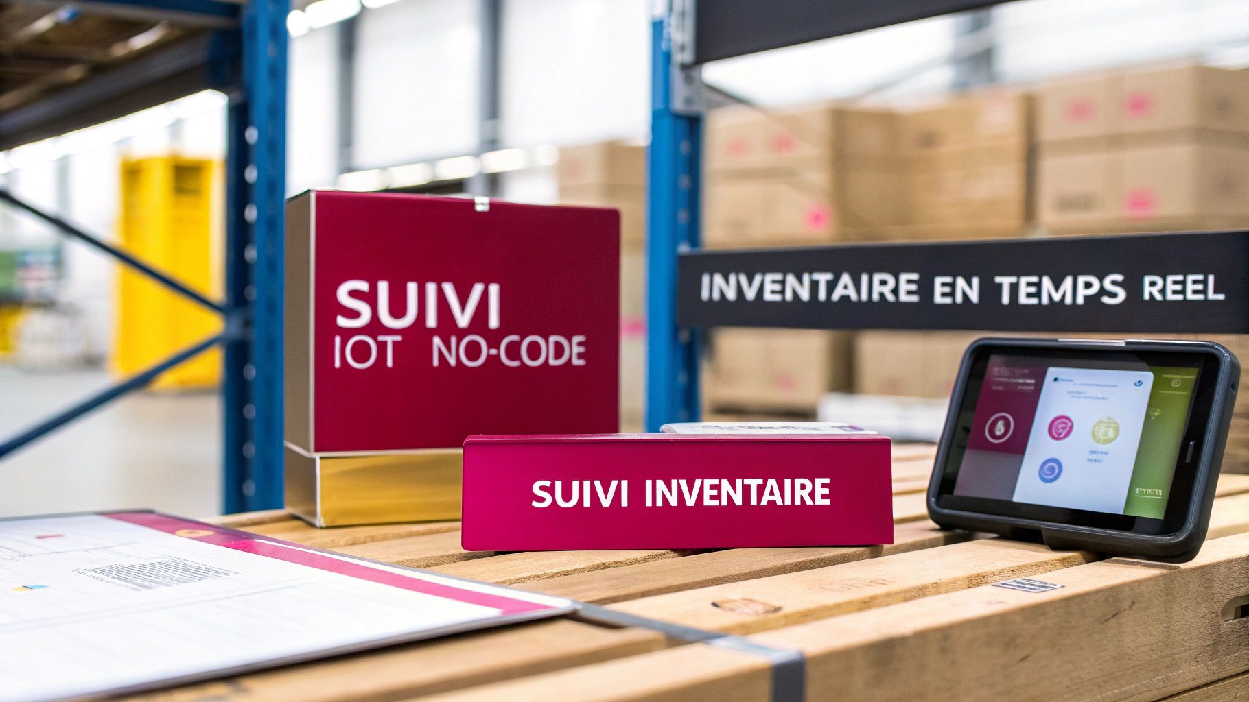 Suivez votre inventaire IoT via une appli no-code pour tracer chaque pièce