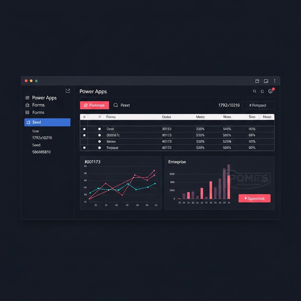 Interface Power Apps développée dans le cadre du POC