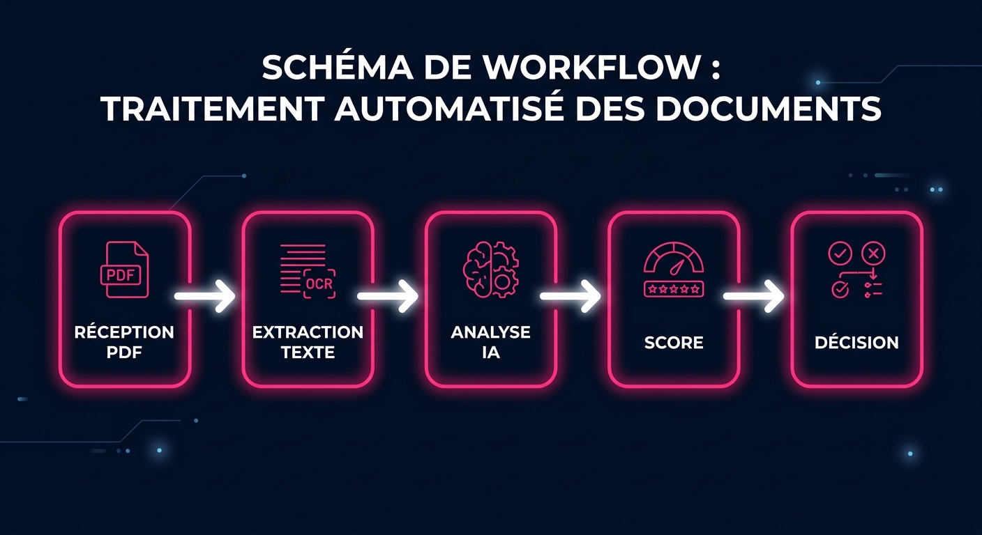 Workflow n8n pour analyser un appel d'offre : de la réception du PDF à la décision Go/No-Go