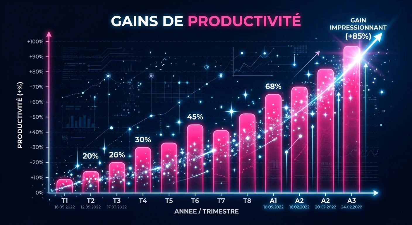 Gains de productivité avec l'automatisation des workflows en entreprise