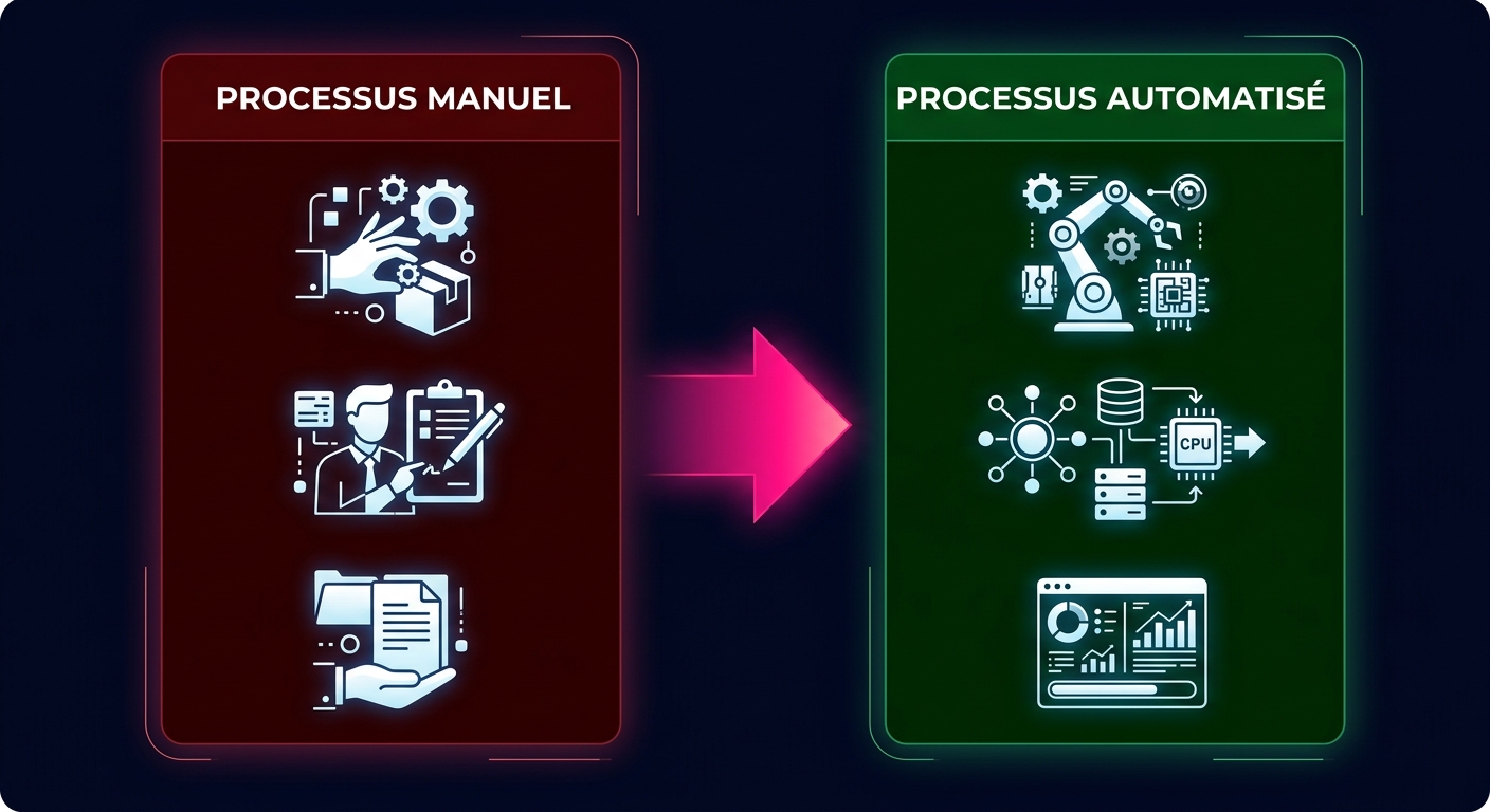 Processus manuel vs processus automatisé
