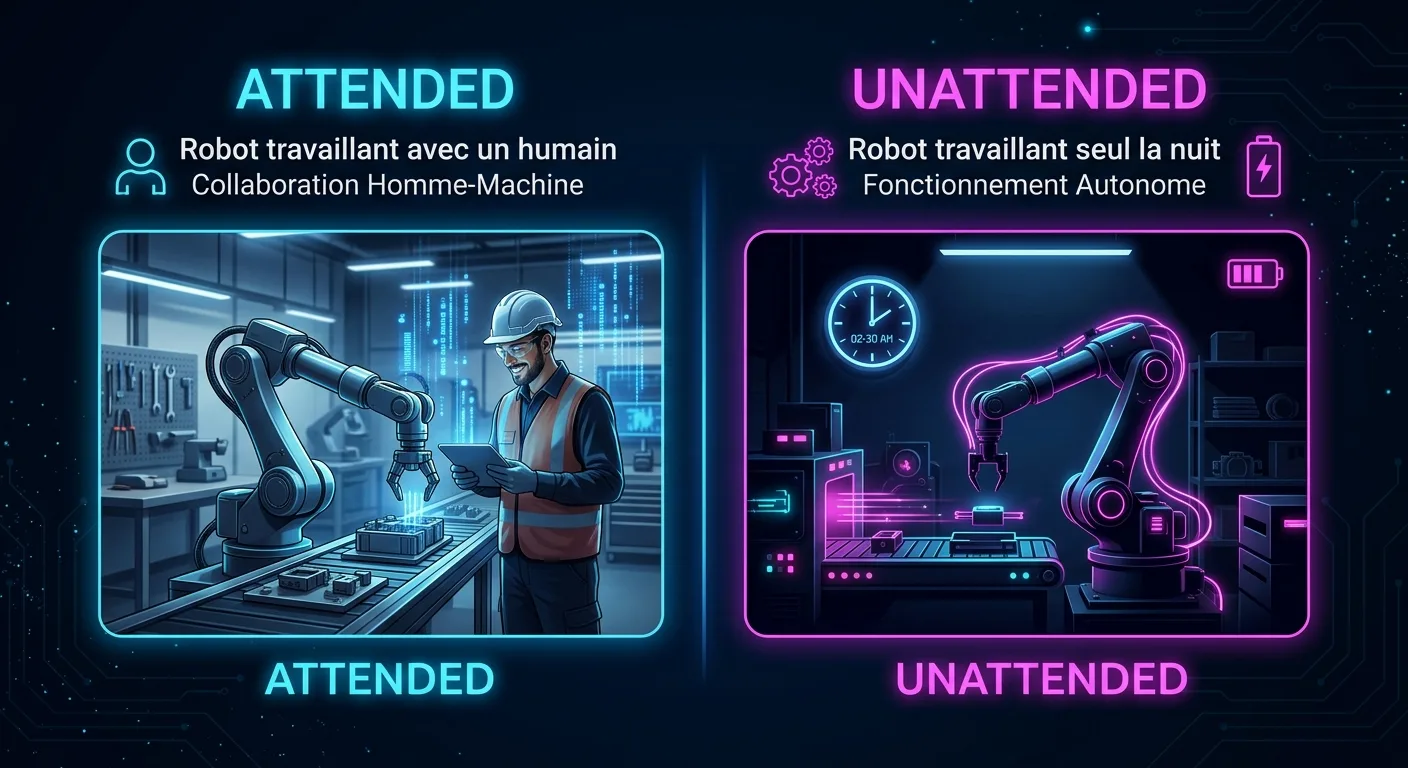 RPA attended vs unattended : les deux modes d'automatisation