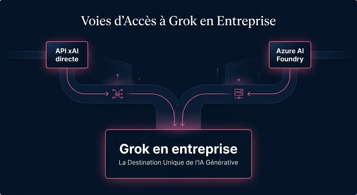 Deux portes d'entrée vers Grok pour une entreprise : API xAI en direct ou Microsoft Azure AI Foundry