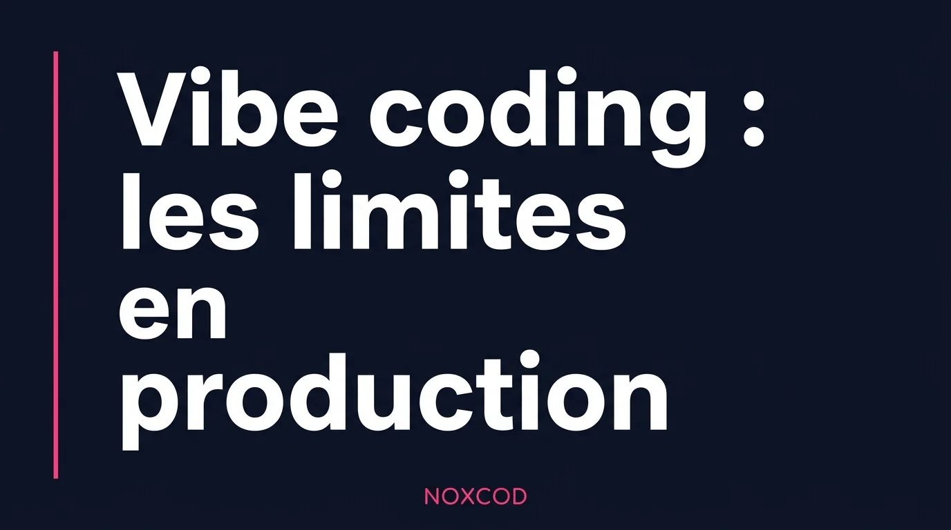 Vibe coding en entreprise : où ça accélère, où ça casse en production
