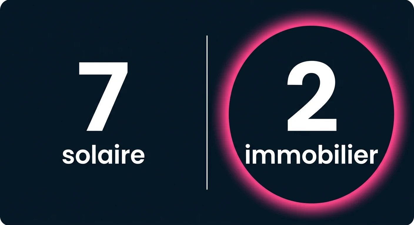 Sept rendez-vous côté solaire contre deux côté immobilier, et c'est l'immobilier qui a payé
