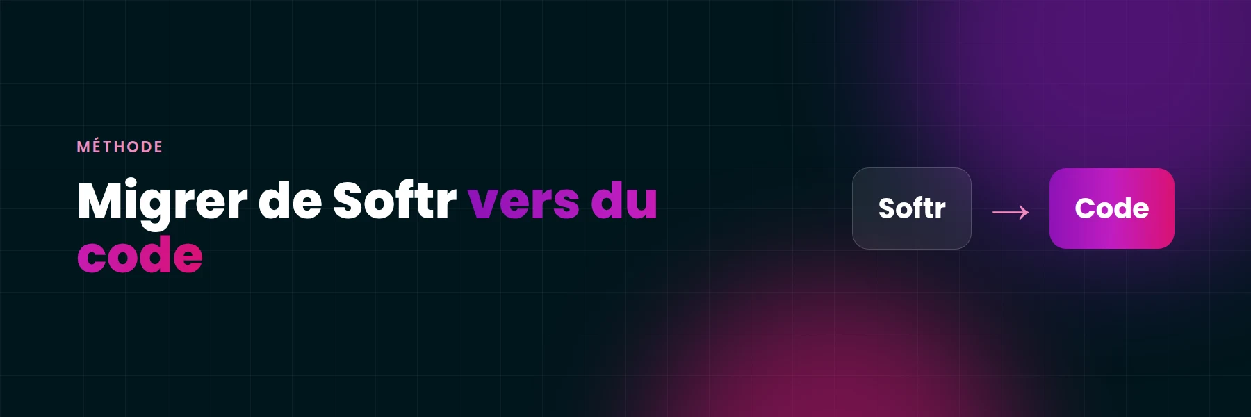 Migrer de Softr vers du code : commencer par la base, pas par le portail