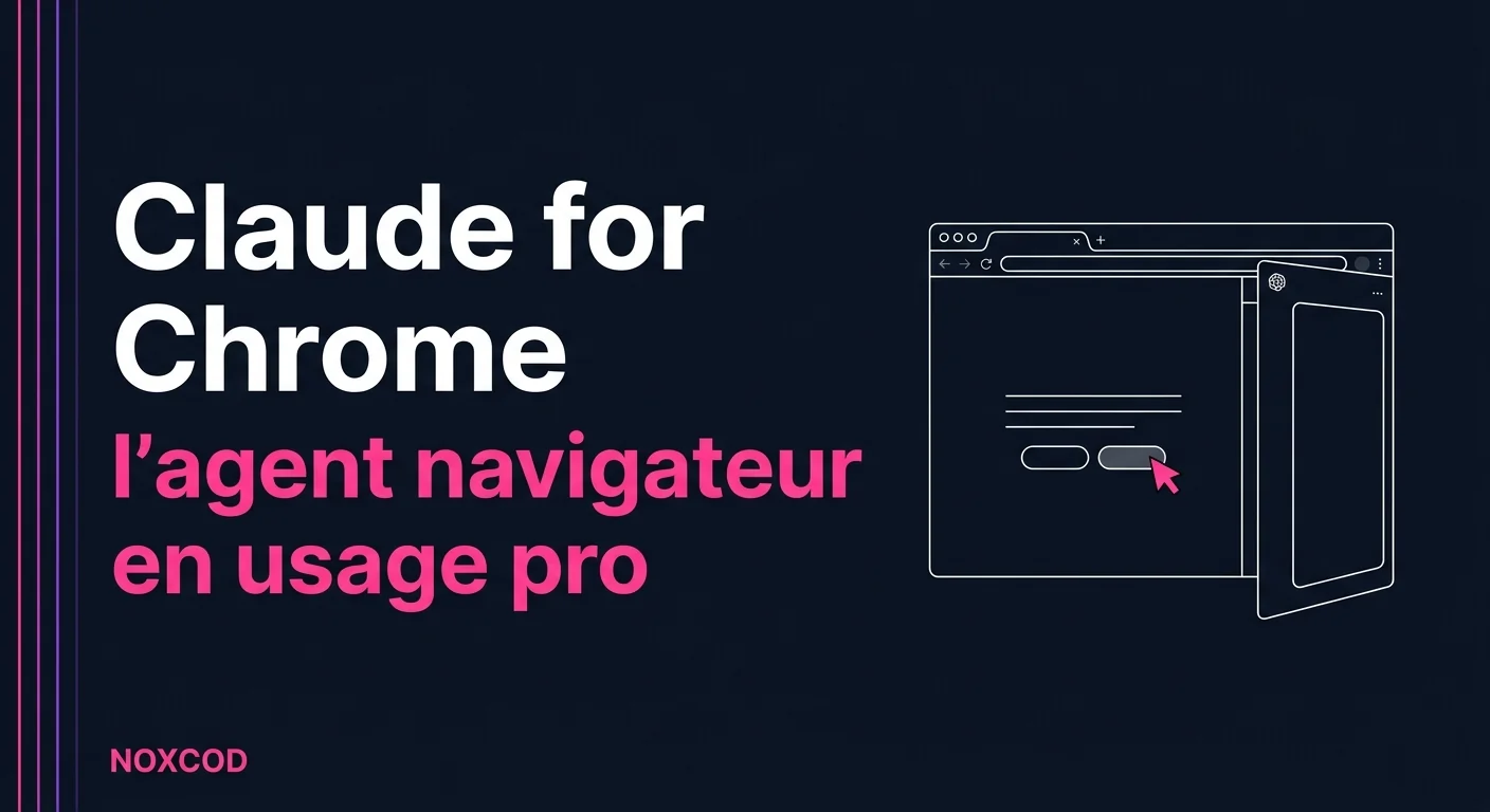 Claude for Chrome : l'agent navigateur d'Anthropic en usage pro